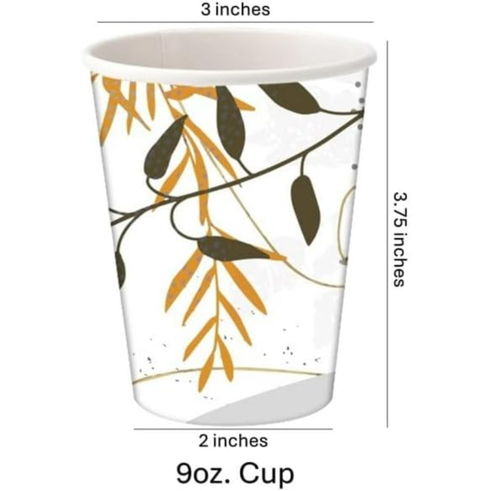 Leafy Canopy 9oz. Paper Cups Paper Cups VeZee   
