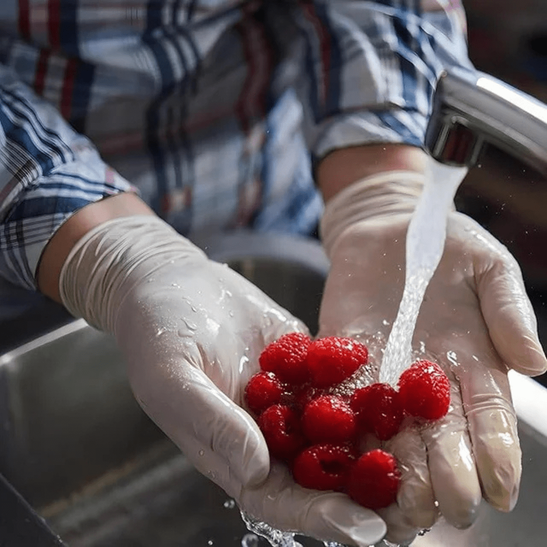 Always Handy Latex Gloves - Powder-Free, Ambidextrous - 100Pcs - Large Gloves Always Handy