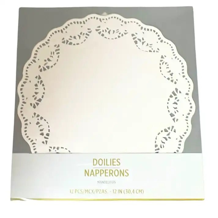 12" White Lace Paper Doilies for Cake, Food & Dessert Doilies only one stop shop