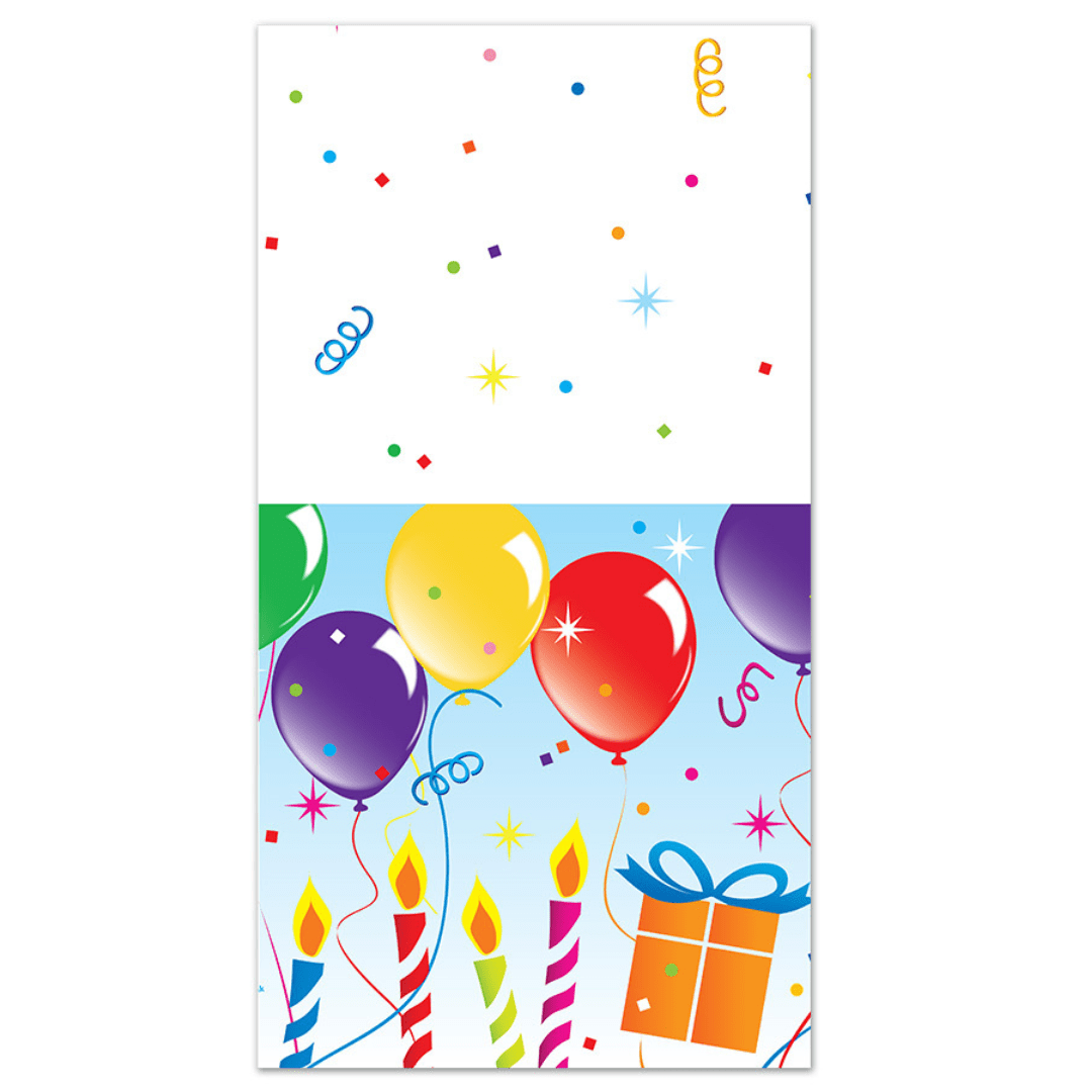 Birthday-Party Healy's Balloons 54"X96" Rectangular Plastic Cover:1CT Party Supplies Hanna K Signature