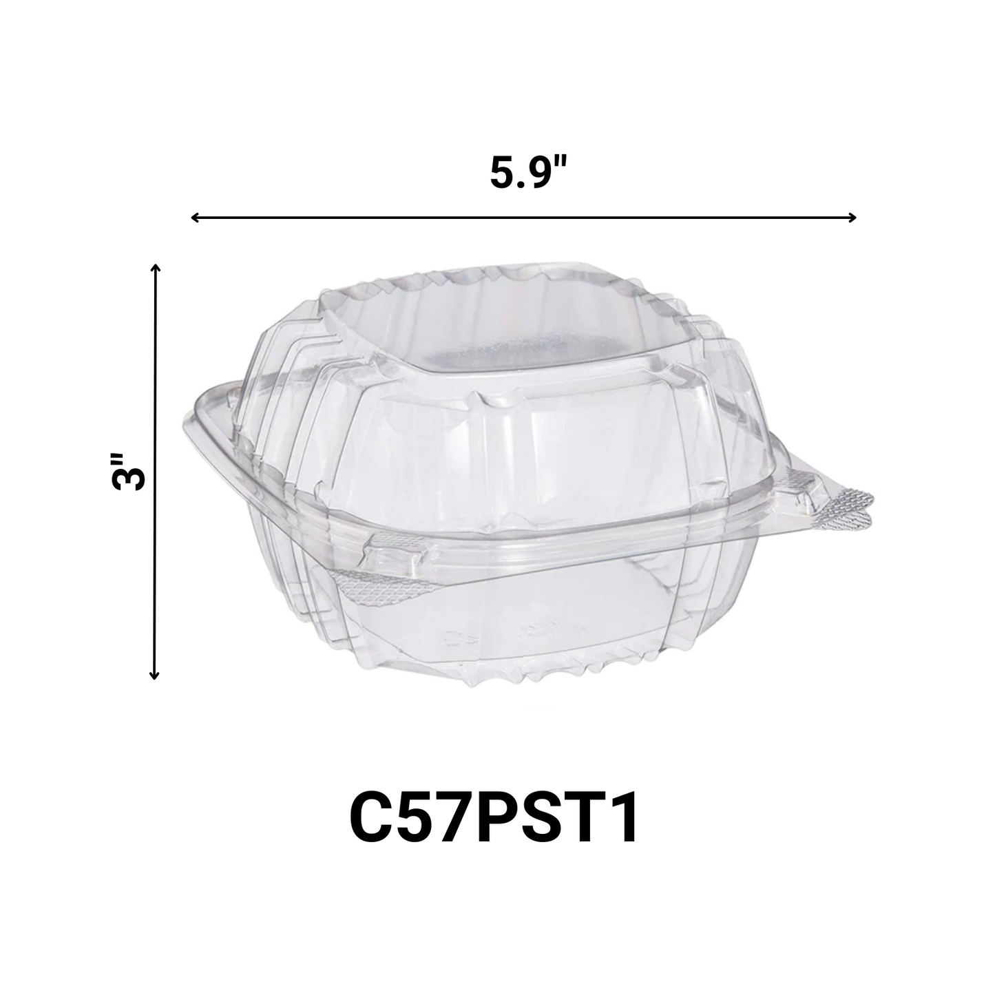 *WHOLESALE* DART Model # C57PST1| ClearSeal Hinged Lid Container | 500 ct/case Salad Containers Dart   