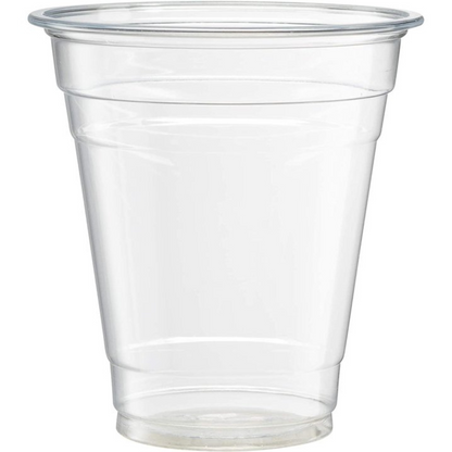 16oz Plastic Clear PET Cups With Flat Lid & Straw, for All Kinds of Beverages Smoothie Cups VeZee Cups 10 Pack 