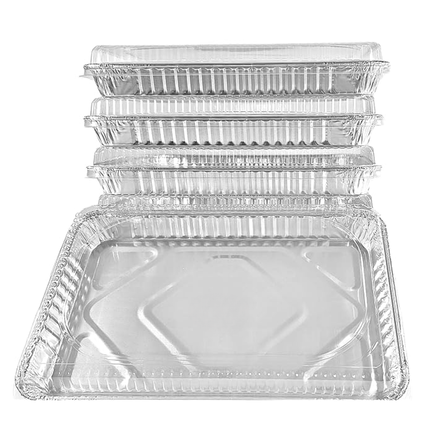 Disposable *Heavy Weight* Aluminum Half (1/2) Size Cookie Sheet with Dome Lid, | 20 Ct Disposable VeZee