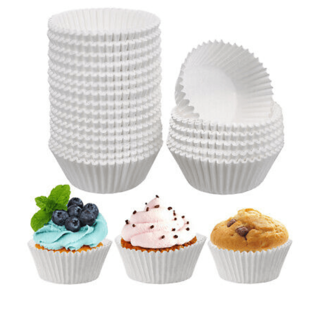VeZee White Baking Cups 100PCS Food Storage & Serving VeZee
