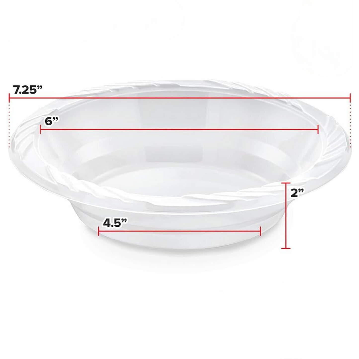 White Lightweight Extra Large Soup Bowls 18 oz. Bowls VeZee   