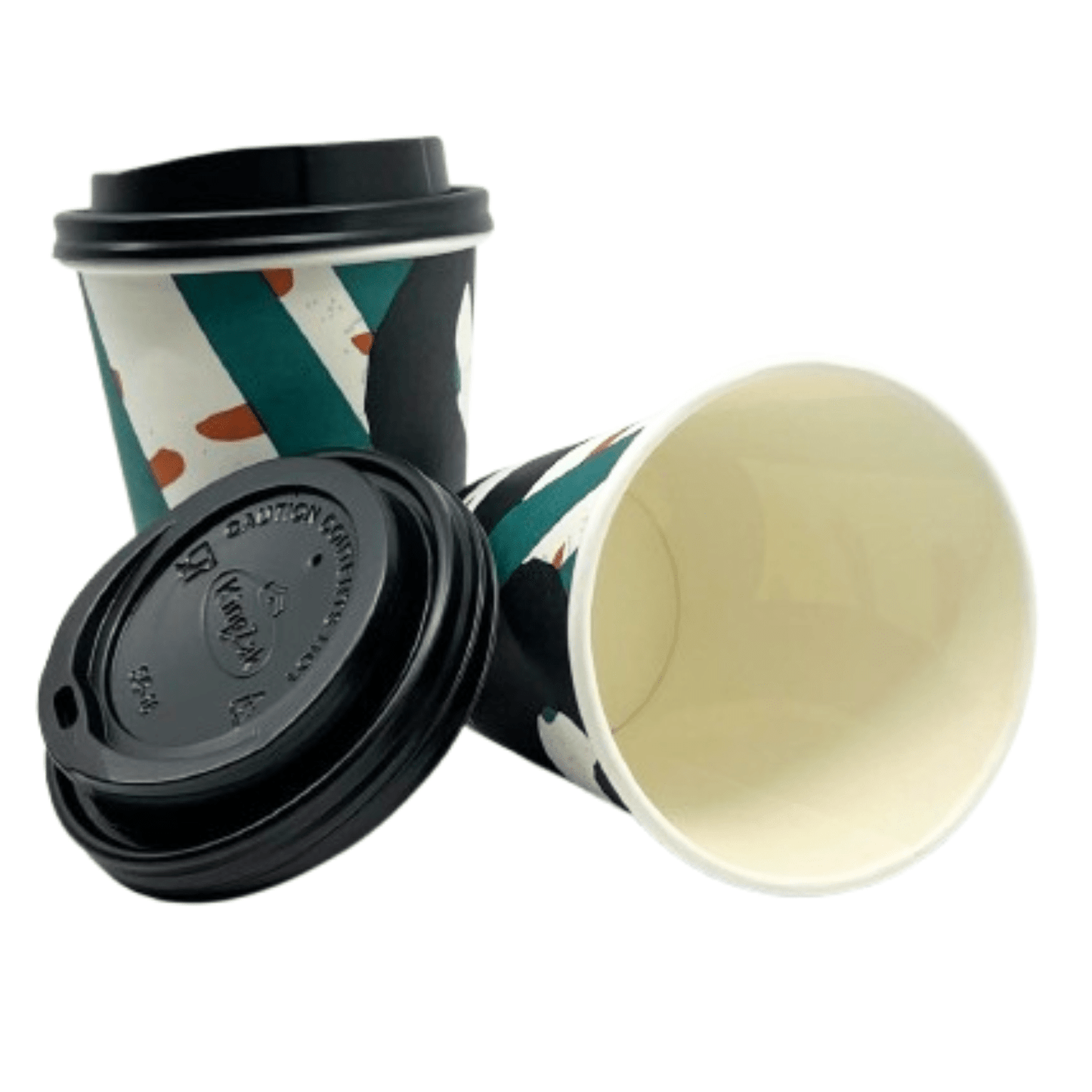 Doodles Everyday Paper 12oz Hot/Cold Cups With Lids Paper Cups VeZee