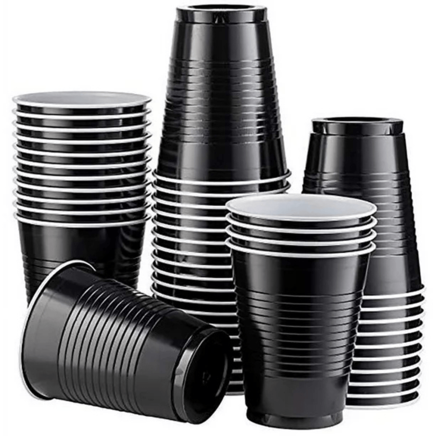 Hanna K. Signature Plastic Cups Black 9oz Disposable Cups Hanna K Signature