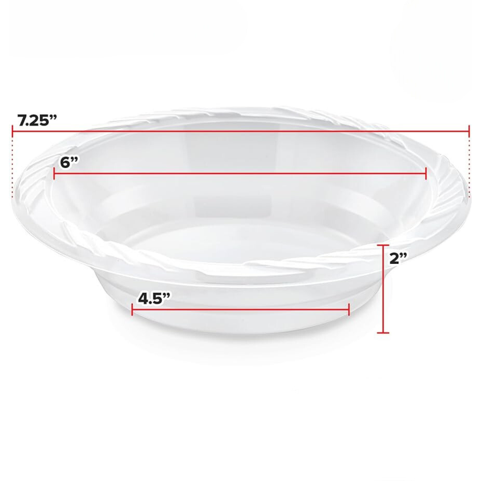 *WHOLESALE* 18 oz. Disposable and Lightweight White Dessert Bowls | 800 ct/case Bowls VeZee   