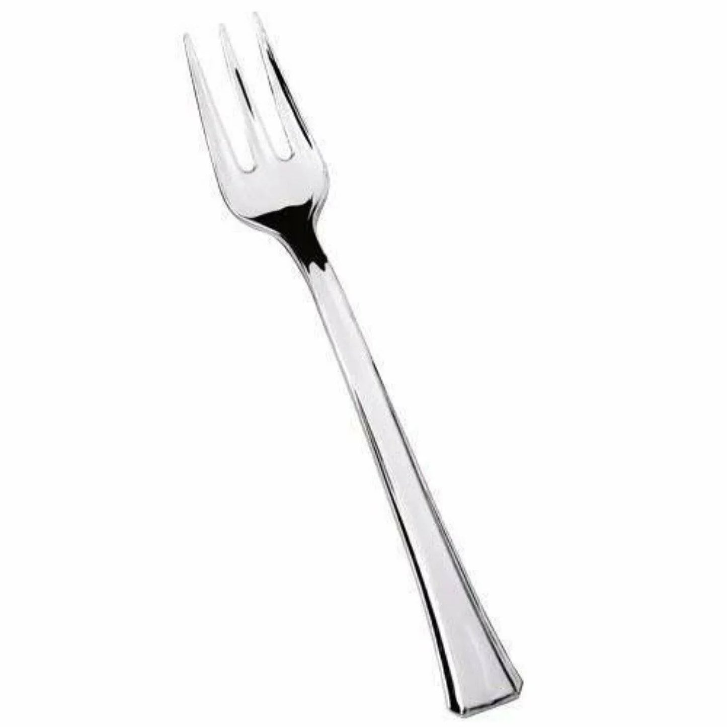 SALE Polished Silver 24-Piece Boxed Plastic Forks Lillian Table Settings Forks King Zak