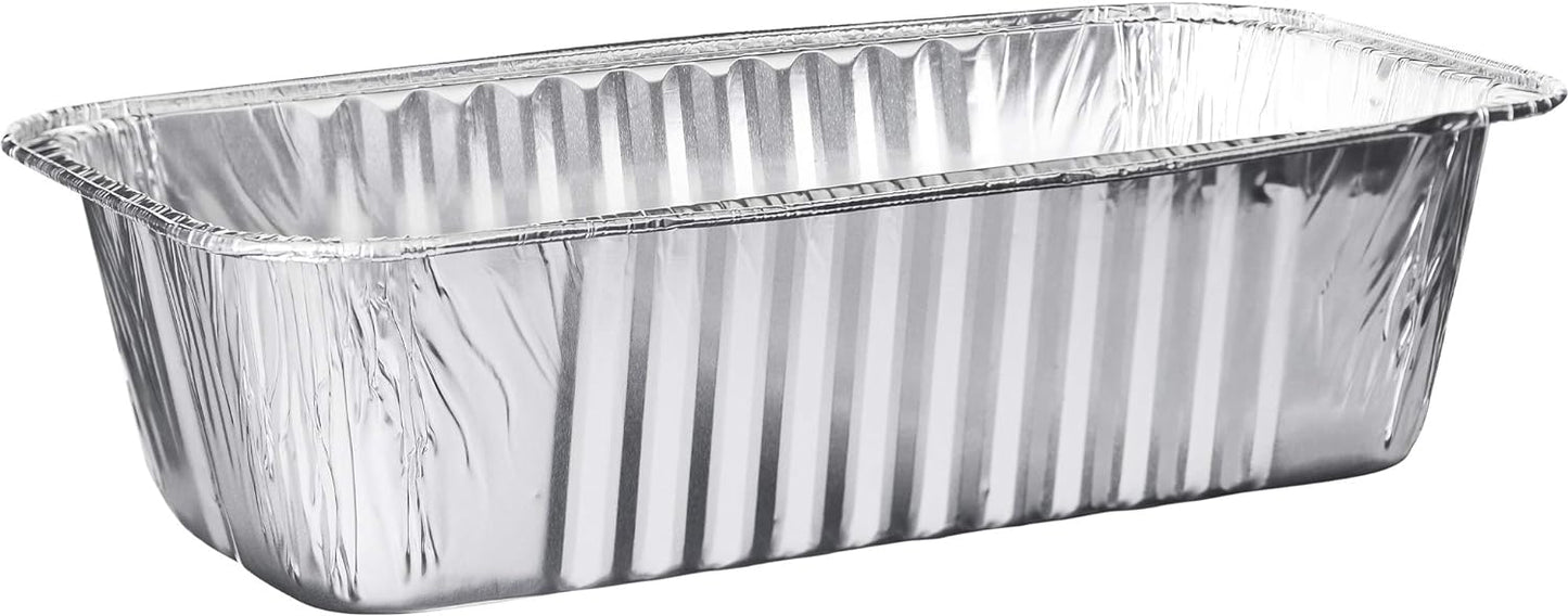 Disposable Aluminum 5lb Rectangular Loaf Pans: Ideal for Baking Loaf Pans VeZee