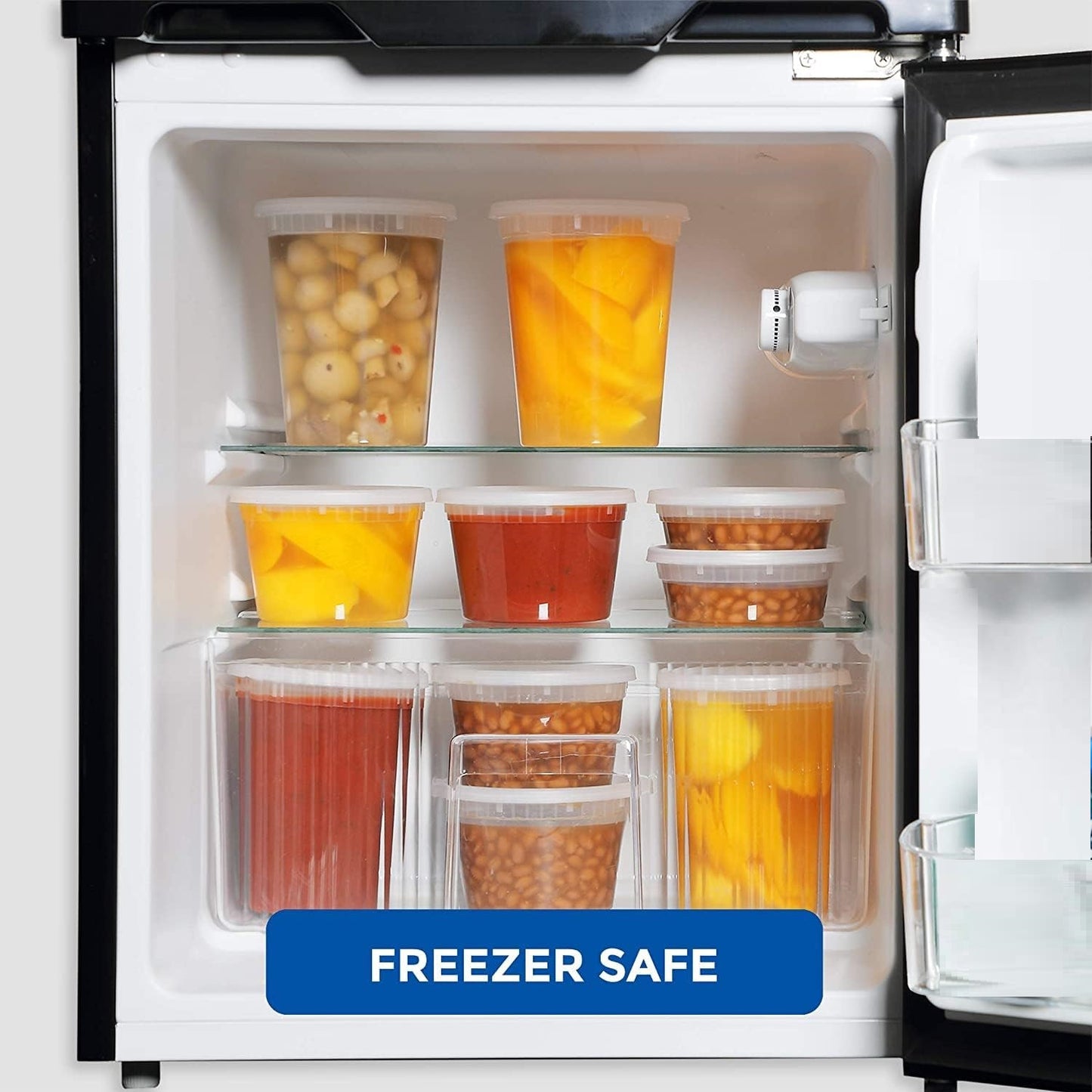 32oz Extra Strong Quality Heavyweight Deli Container with Lids Food Storage & Serving VeZee