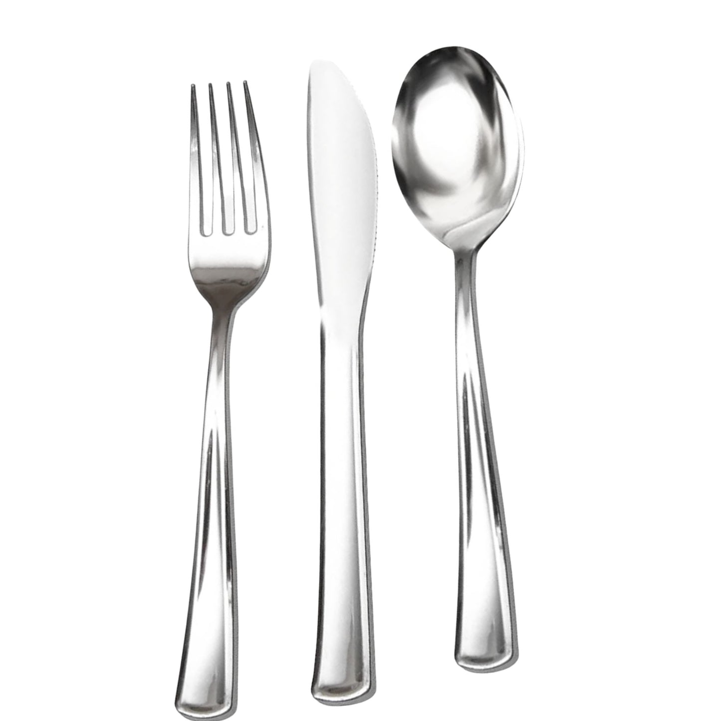 Premium Plastic Spoon Polished Silver Tablesettings Lillian