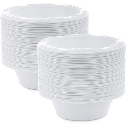 *WHOLESALE* 12 oz. Disposable and Lightweight White Dessert Bowls | 800 ct/case Bowls VeZee   