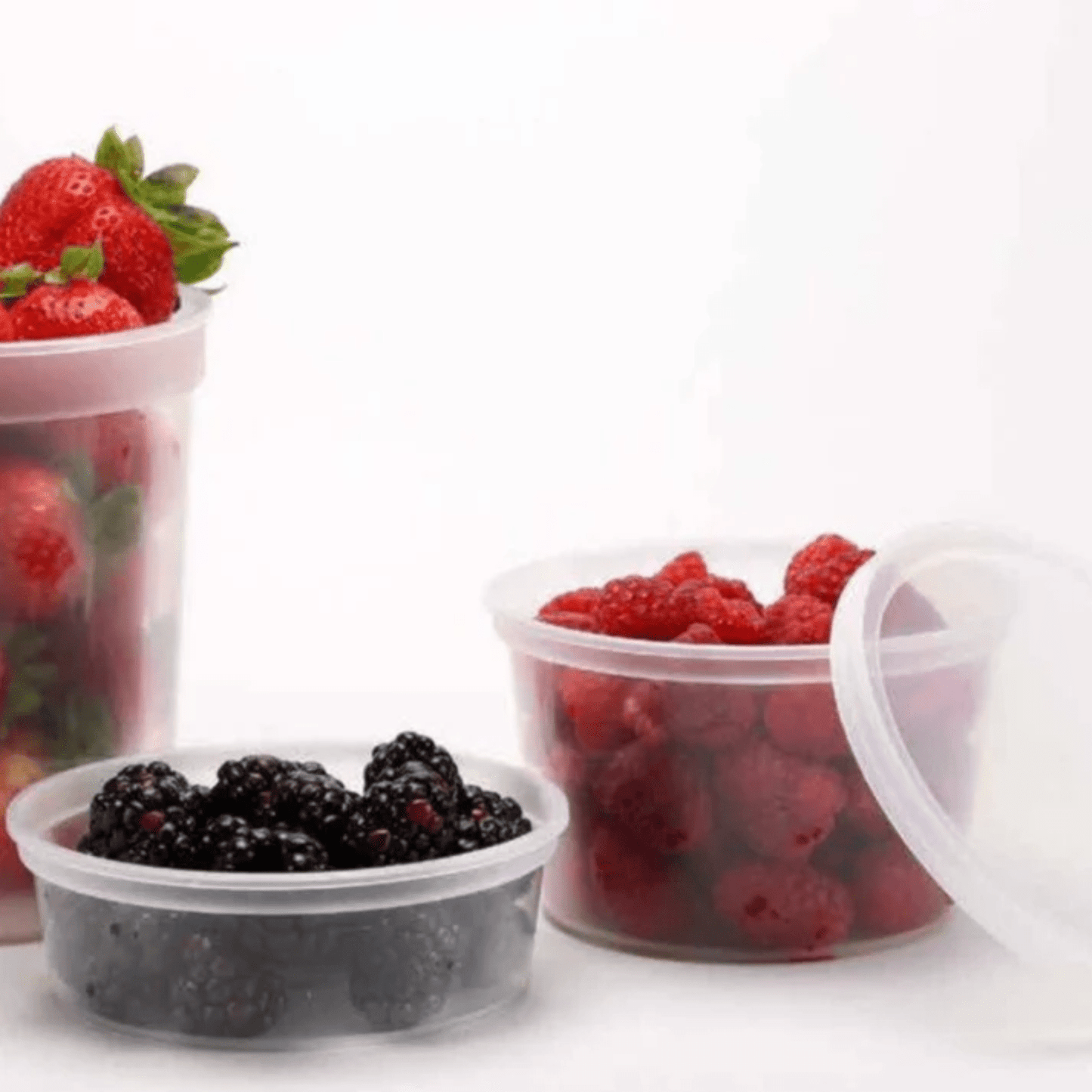 8oz Extra Strong Quality Heavyweight Deli Container with Lid Food Storage & Serving VeZee