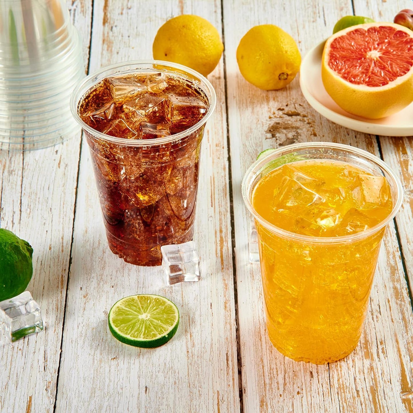 *WHOLESALE* 12oz Disposable Plastic Clear PET Cups | 1000 CT/Case Smoothie Cups VeZee