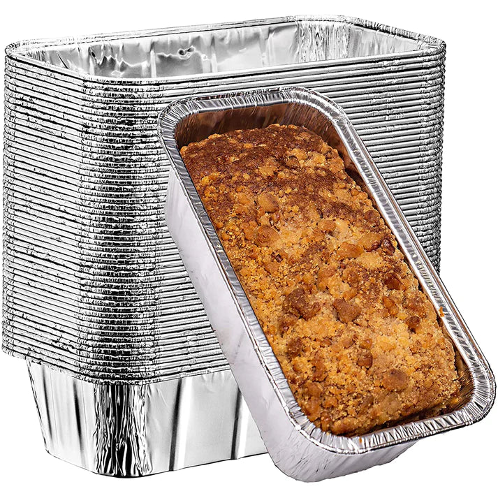 *WHOLESALE* Aluminum 2lb Rectangular Loaf Pans: Ideal for Baking | 500 CT/Case Disposable JetFoil   