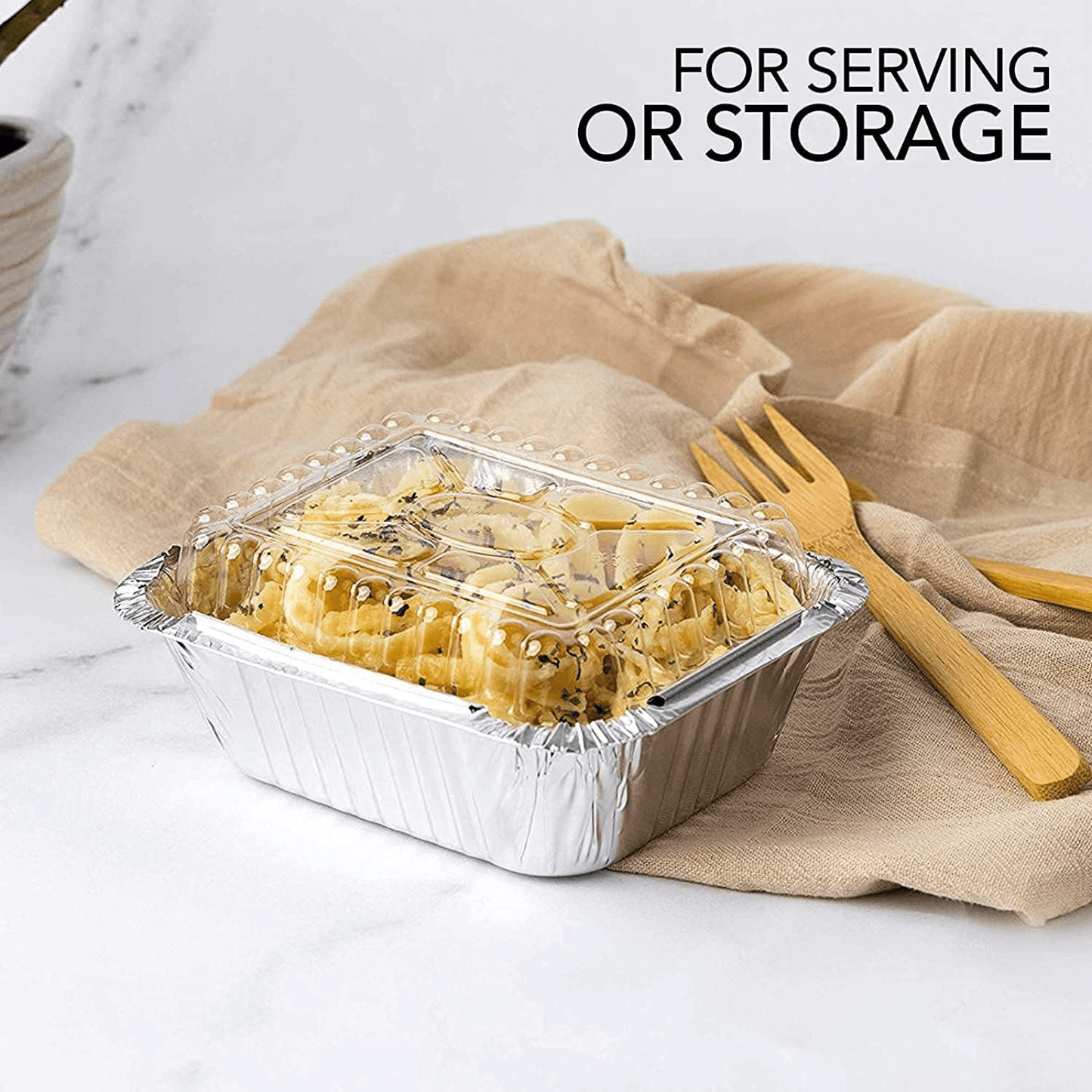 *WHOLESALE* Disposable Aluminum 5Lb Oblong Pan 9.5” x 7” | 500 ct/case Disposable VeZee