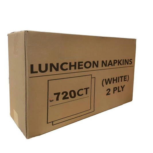 Case of Paper - Disposable - 2 Ply - White - Luncheon Napkins | 720 ct.  Party Dimensions   