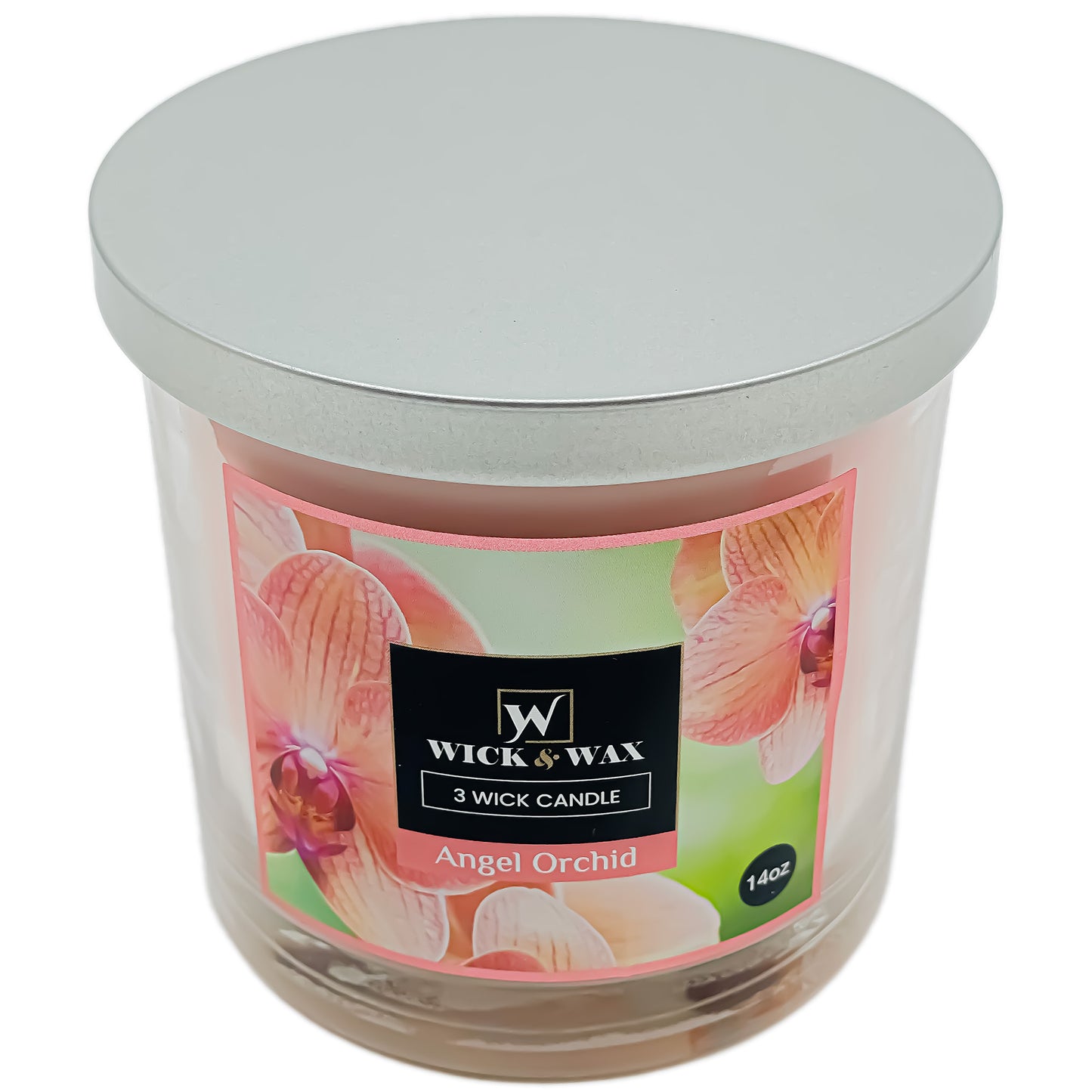 Angel Orchid Scented Jar Candle (3-wick) - 14oz. WICK & WAX