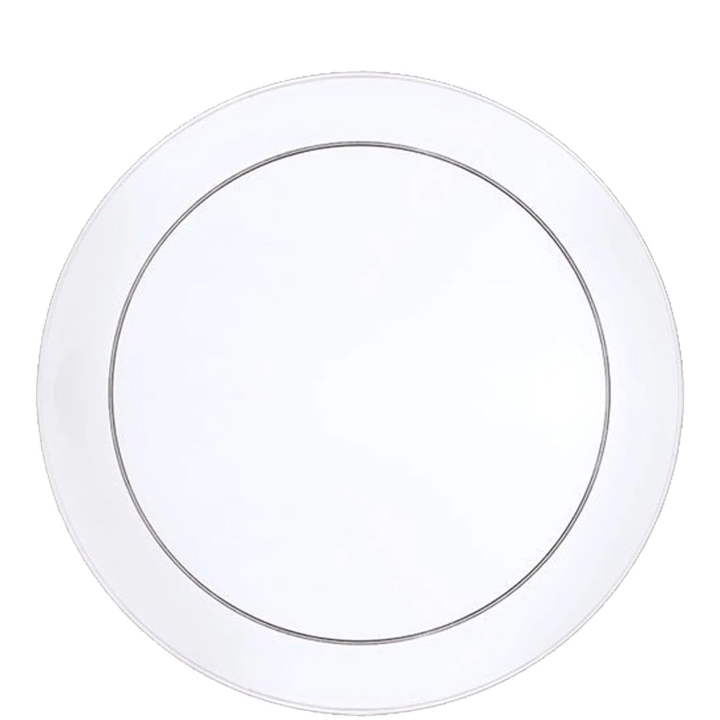 *JUMBO PACK* Buffet Heavy Weight Plastic Plate Clear 9" Disposable Plates Hanna K Signature