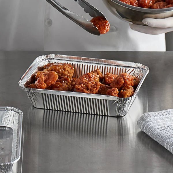 *WHOLESALE* Board Lid For 5Lb Aluminum Oblong Pan 9.5" x 7" | 250 ct/case Disposable VeZee