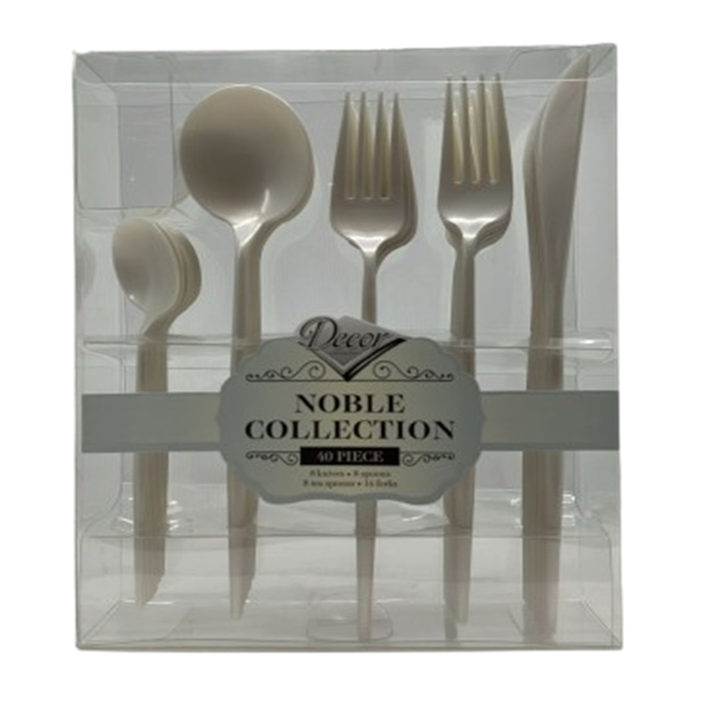 Noble Collection Pearl Flatware Set 40CT Tablesettings Decorline