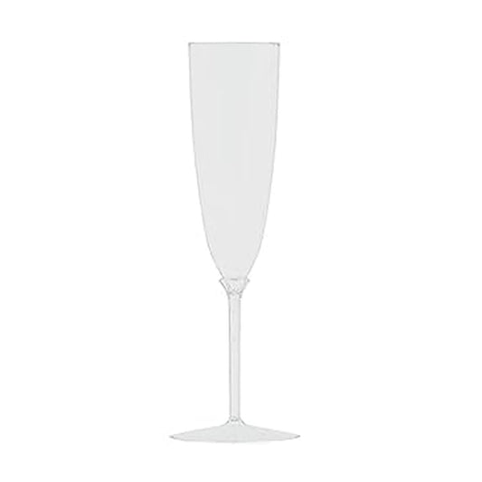 White Plastic Champagne Cup 6oz  Decorline   