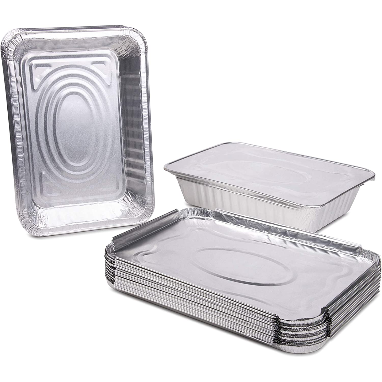 *WHOLESALE* Full Sized Disposable Aluminum Lid for Deep Roster | 100 ct/case Disposable VeZee   