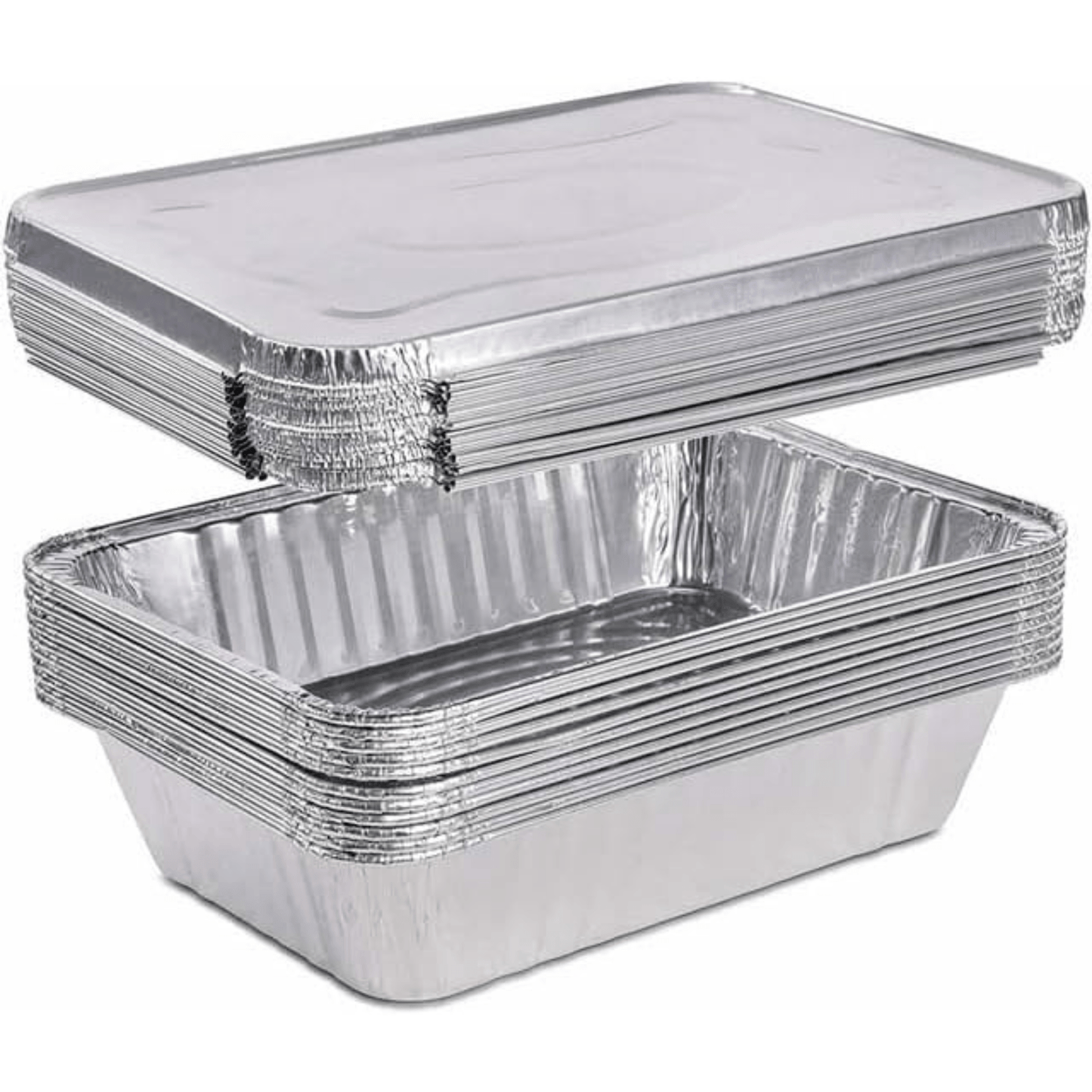 Disposable ALUMINUM LID FOR 5 LB LOAF BAKING PAN 12.5" X 6.5" Disposable VeZee