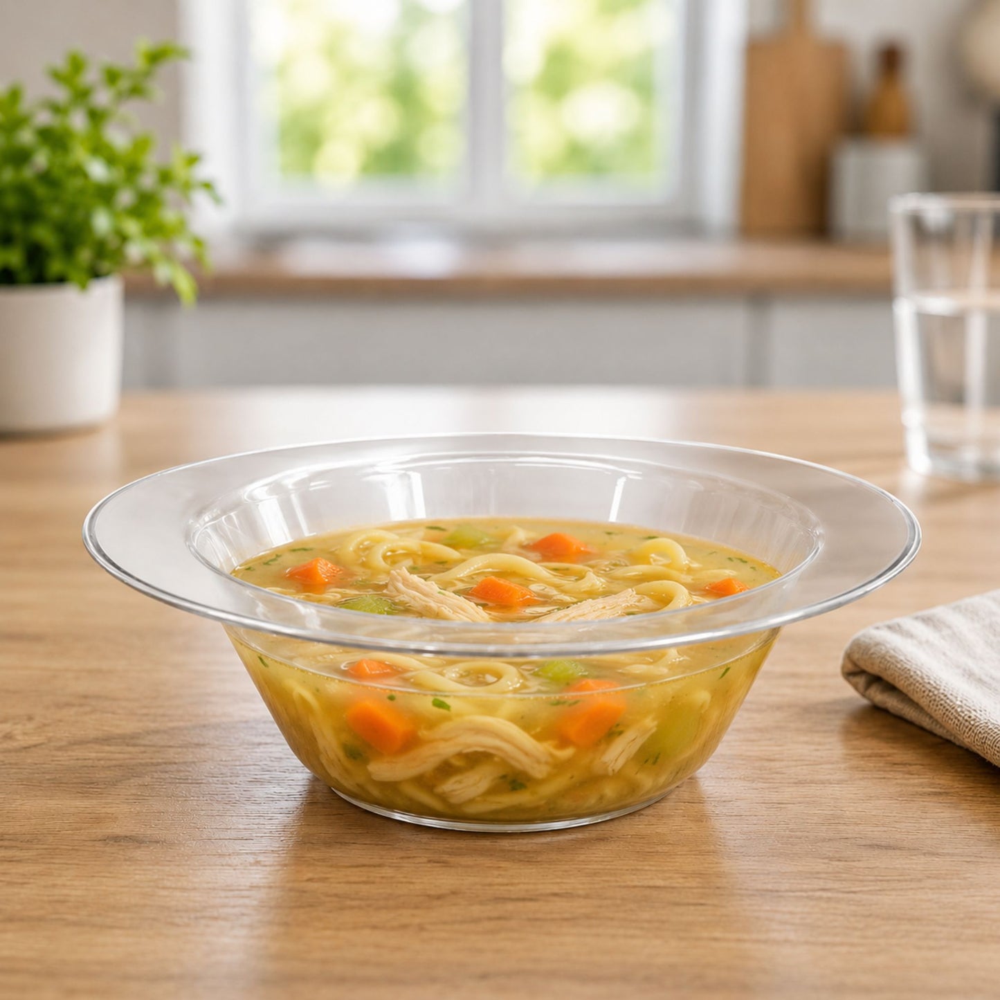 *WHOLESALE*14oz Clear Bowls Heavy weight Plastic Magnificence 240/Case Bowls Lillian