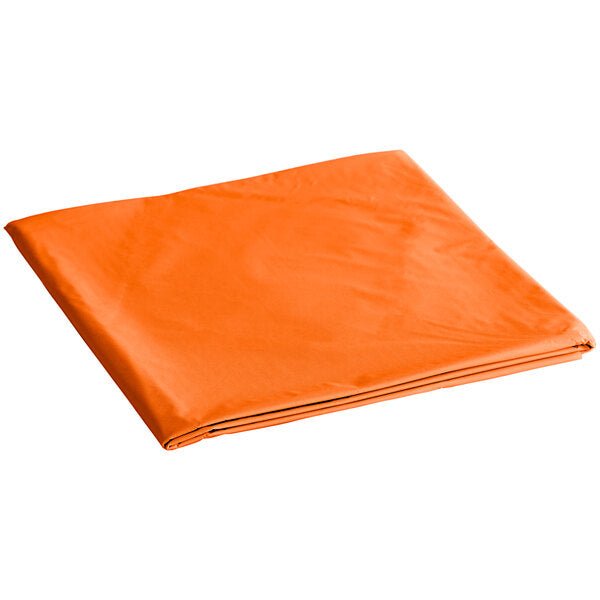 TableCloth Plastic Disposable Round Orange 84'' Table Cover Party Dimensions