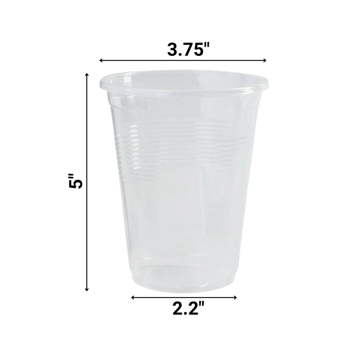 Nicole Home Collection Soft Cup Clear 16 oz Cups VeZee   