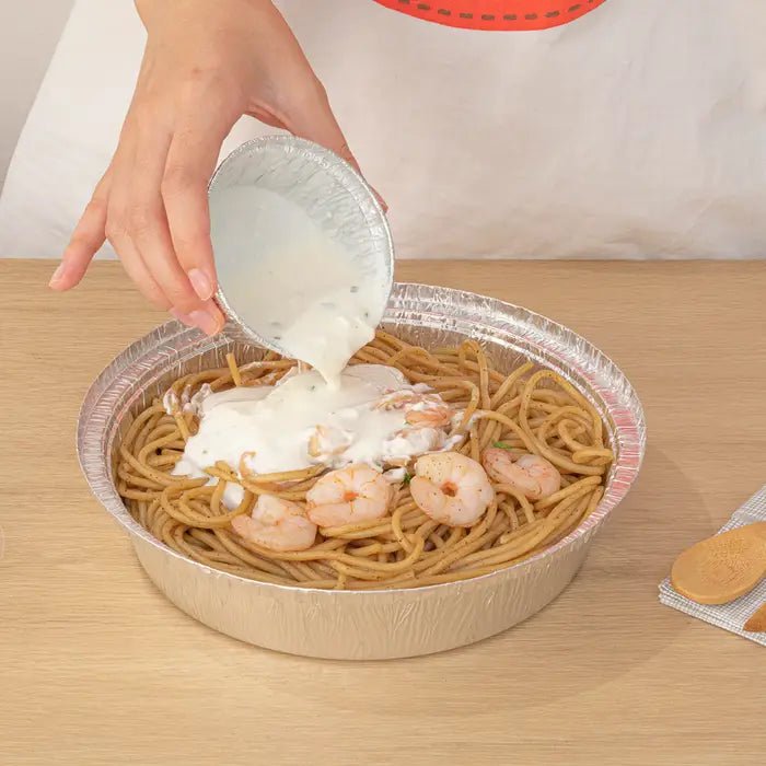 Disposable Aluminum 10” Round Extra Deep Extra Heavy Pans VeZee