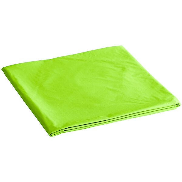 *WHOLESALE* TableCloth Plastic Disposable Round Lime Green 84'':36CT Table Cover Party Dimensions