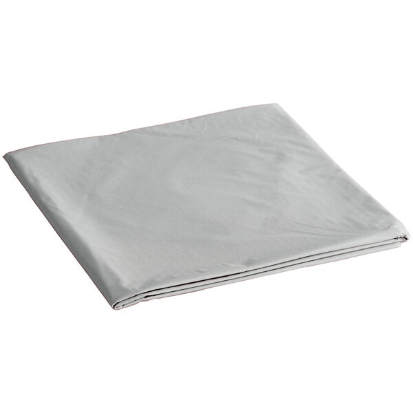 *WHOLESALE* TableCloth Plastic Disposable Round Silver 84'':36CT Table Cover Party Dimensions
