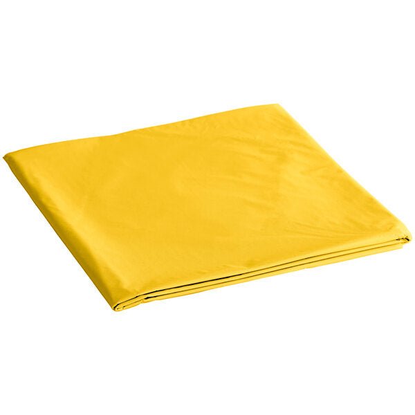 *WHOLESALE* TableCloth Plastic Disposable Round Sunshine Yellow 84'':36CT Table Cover Party Dimensions