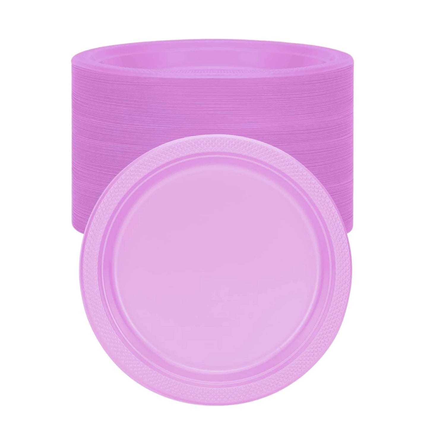 Disposable 7" Plastic Hydrangea Plate – BPA-Free, Durable, Stylish Plates for Parties & Events Disposable Plates Party Dimensions