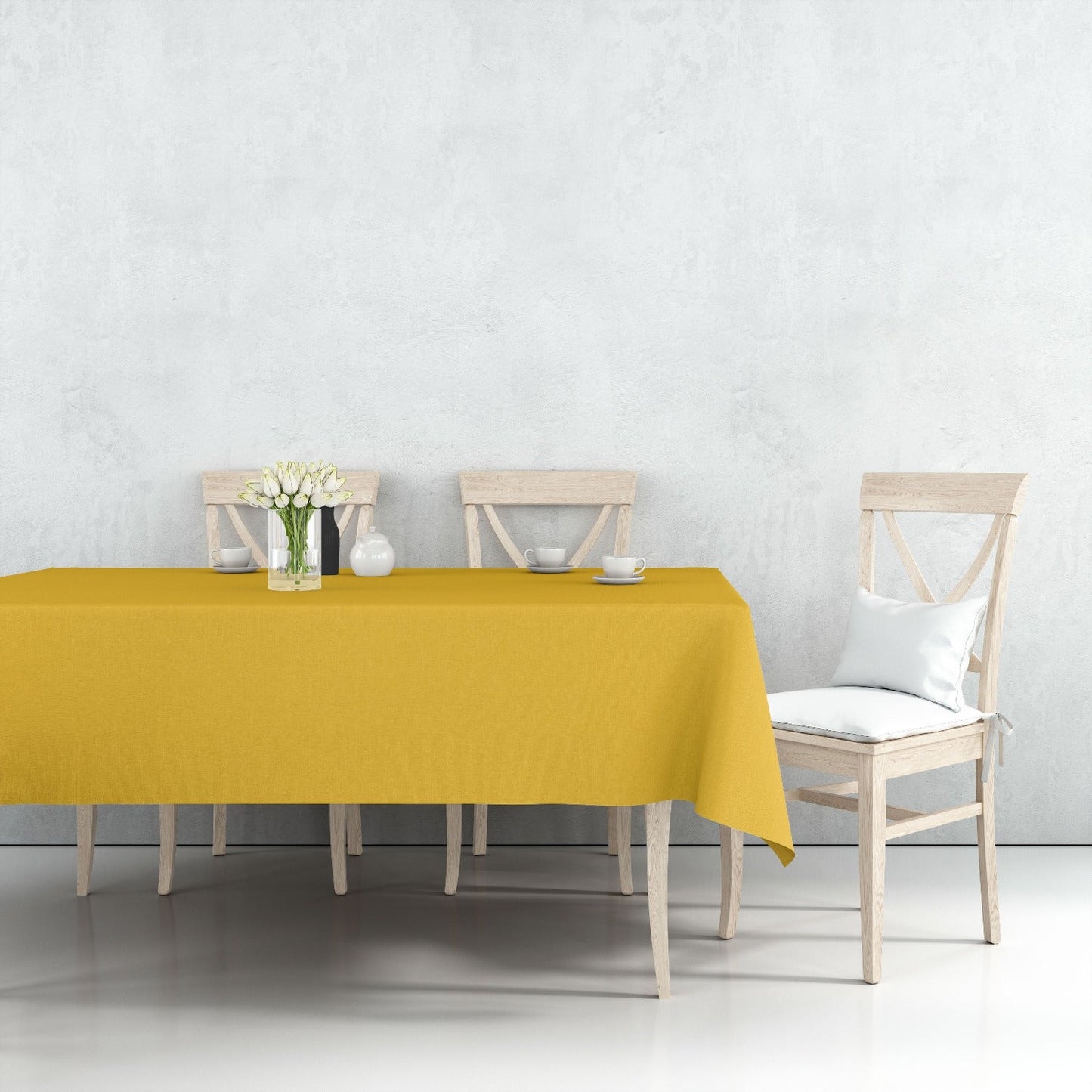 *WHOLESALE* Sunshine Yellow Rectangular 54''X108'' Plastic : 48CT Table Cover Party Dimensions