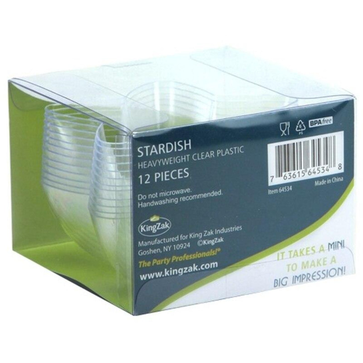 Clear Mini Stardish 3 oz Serverware Lillian