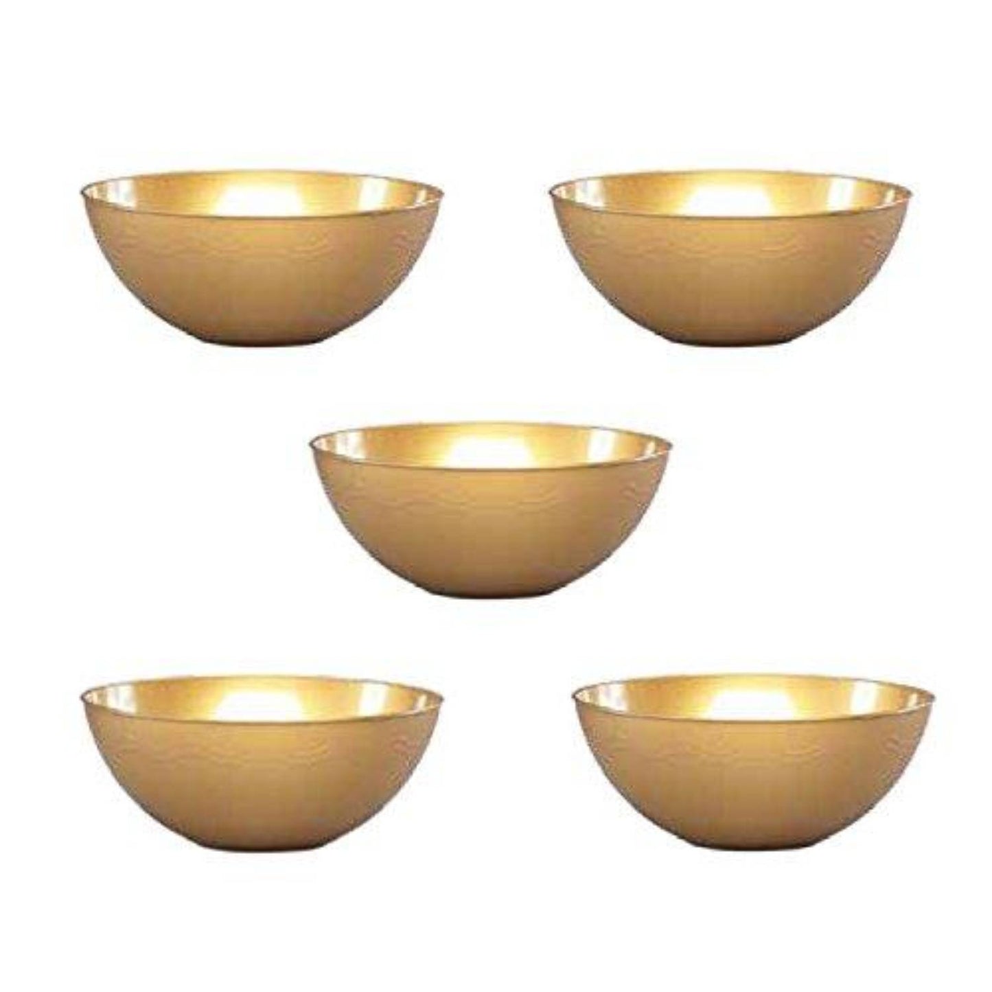 60oz Gold Plastic Bowl Disposable Serverware Hanna K Signature