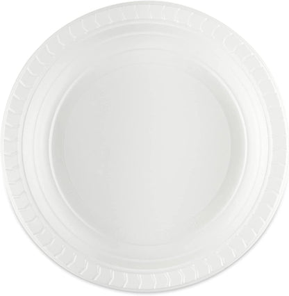 Party Dimensions Round White Party Plastic Plates 7" Plastic Plates Party Dimensions   