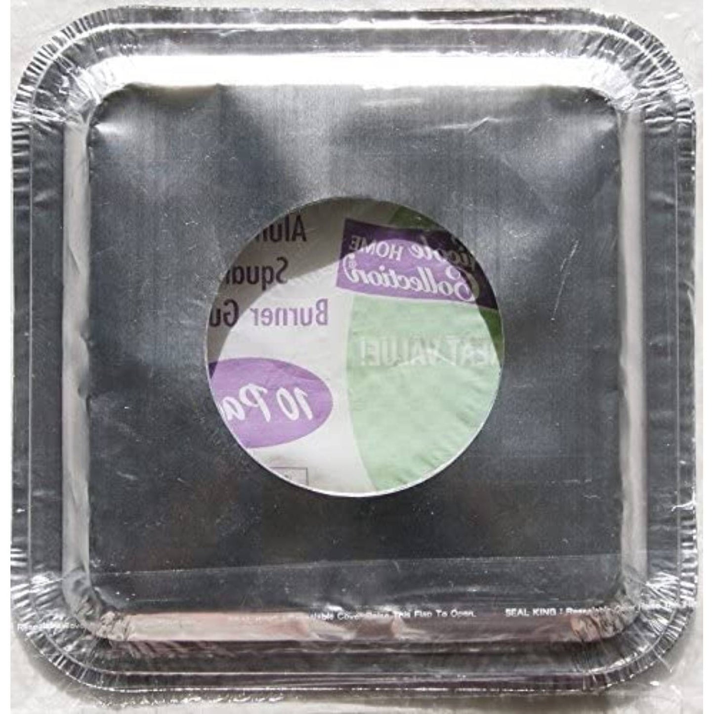 Disposable Aluminum Gas Burner Guard 8.5 x 8.5 x .5 Food Storage & Serving VeZee