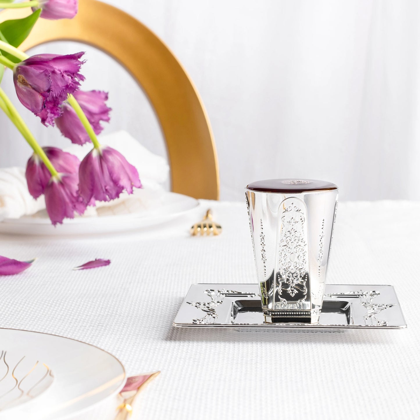 Regal Square Wine Kiddush Cups 5 oz Religious Items Decorline