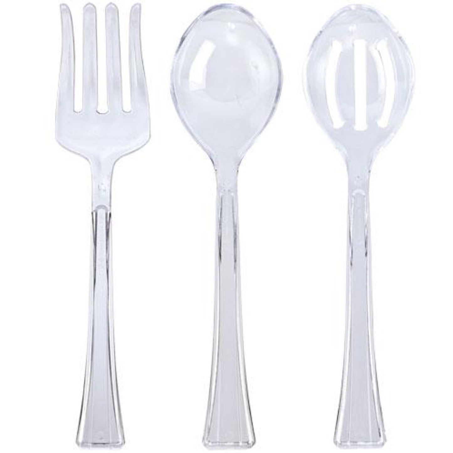Clear Heavyweight Plastic Salad Serving Spoon 12" Serverware Lillian