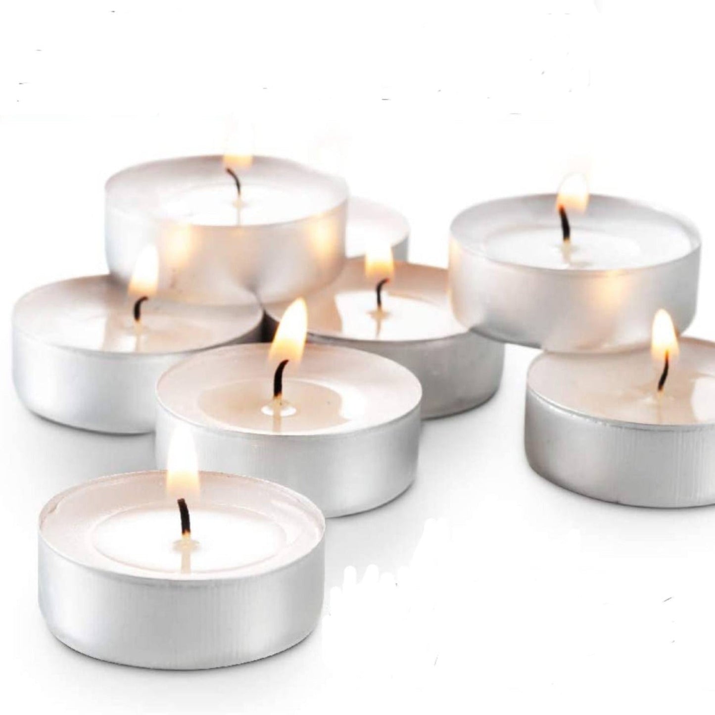 Tealight Candles White Unscented 50 count Disposable VeZee