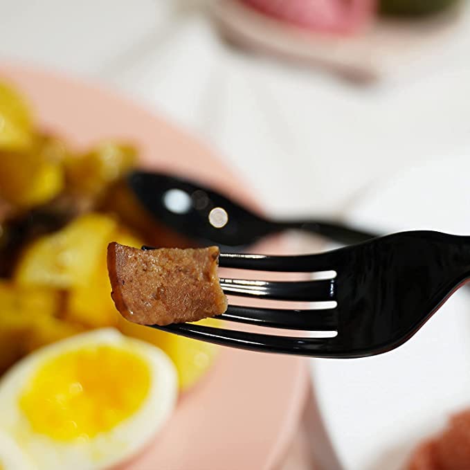 *WHOLESALE* Disposable - Individually Wrapped - Heavy Weight - Black Fork | 1000 ct. VeZee