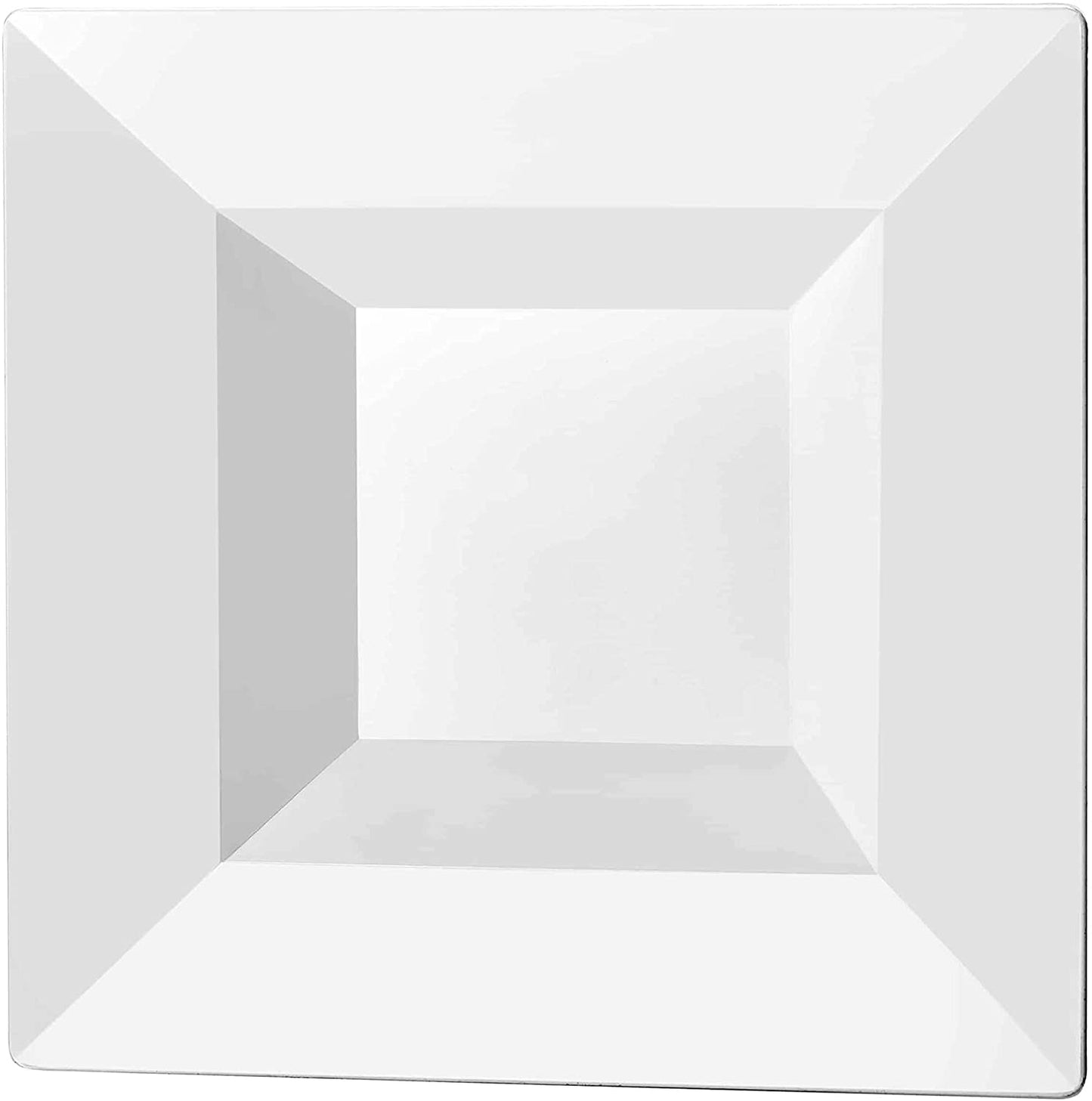 Lillian Tablesettings Square Plastic Dinner Bowls White 5 oz Bowls Lillian Tablesettings