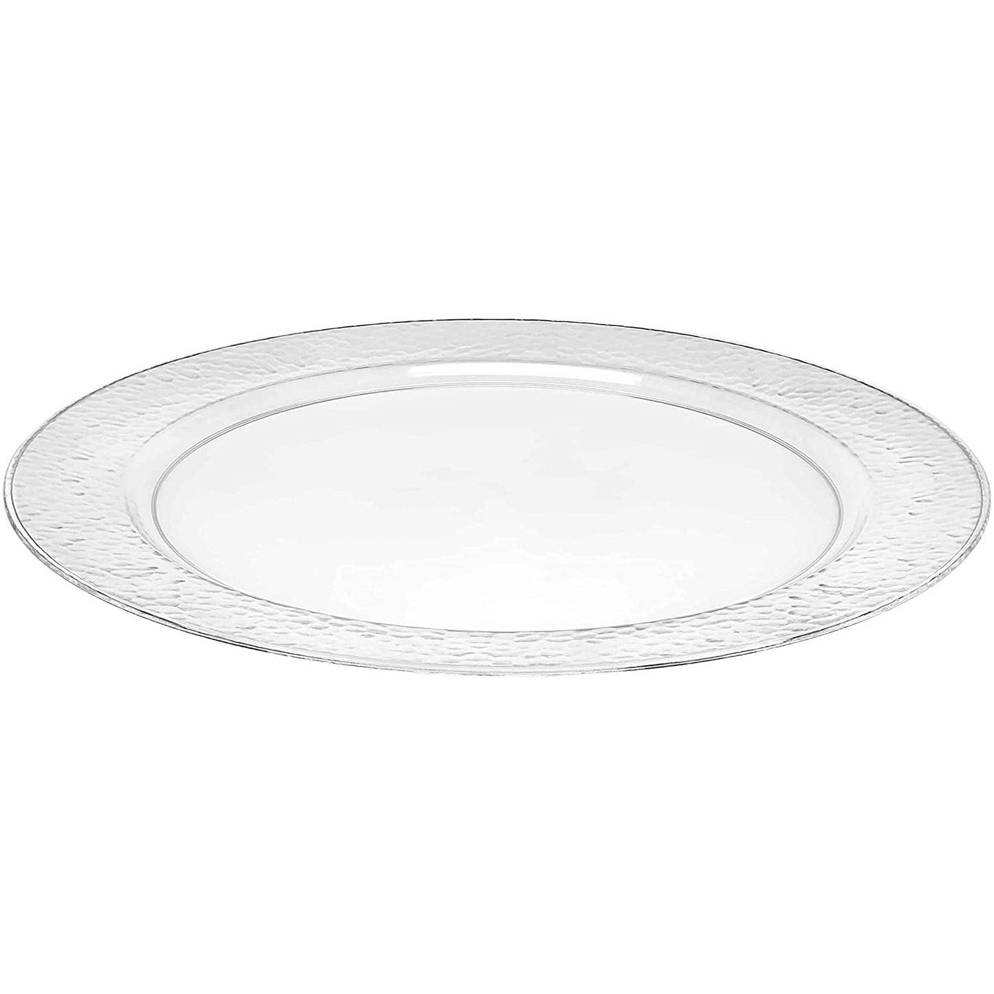 Lillian Tablesettings Round Pebbled Tray Pearl 14" Serverware Lillian