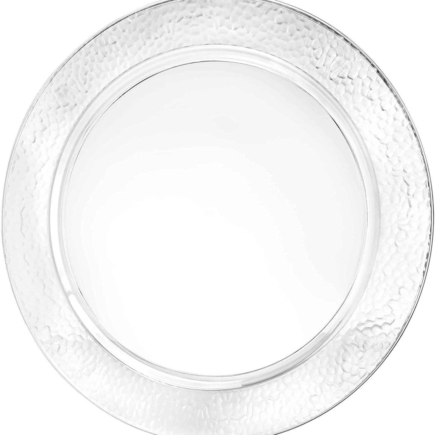 Clear Pebbled 13.5" Clear Plastic Tray Serverware Lillian