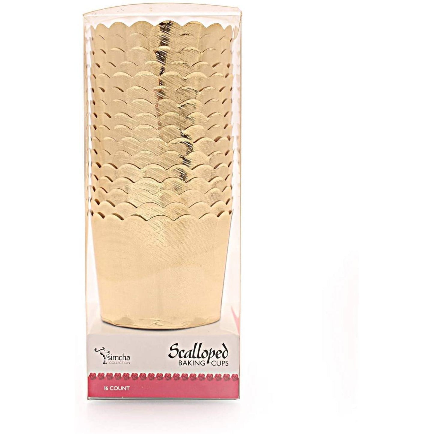 Simcha Collection Gold Floral Baking Cups 20CT Food Storage & Serving Blue Sky